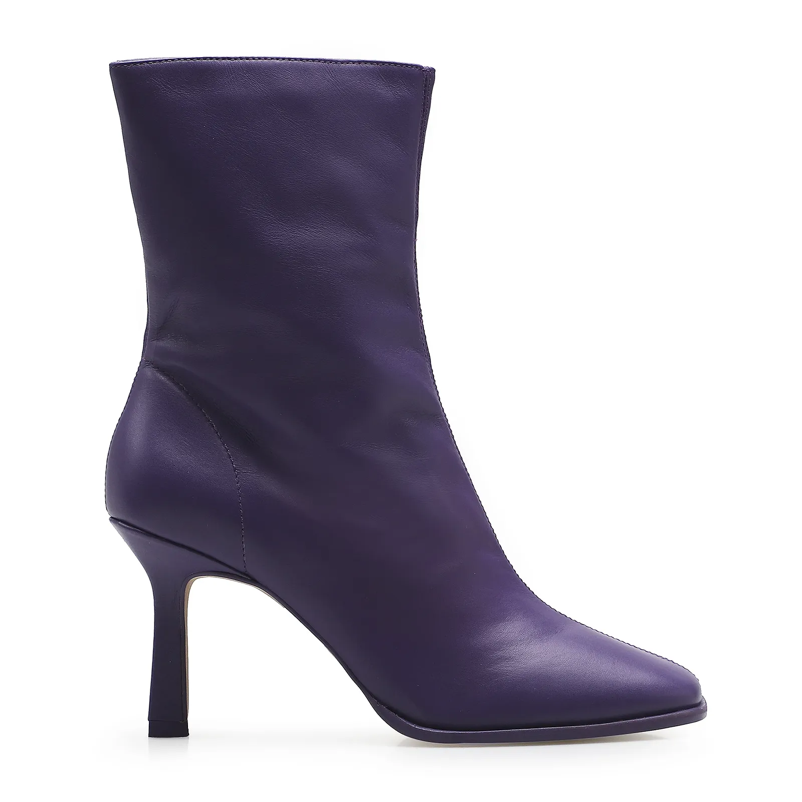 Bota Square Ária Couro Violeta