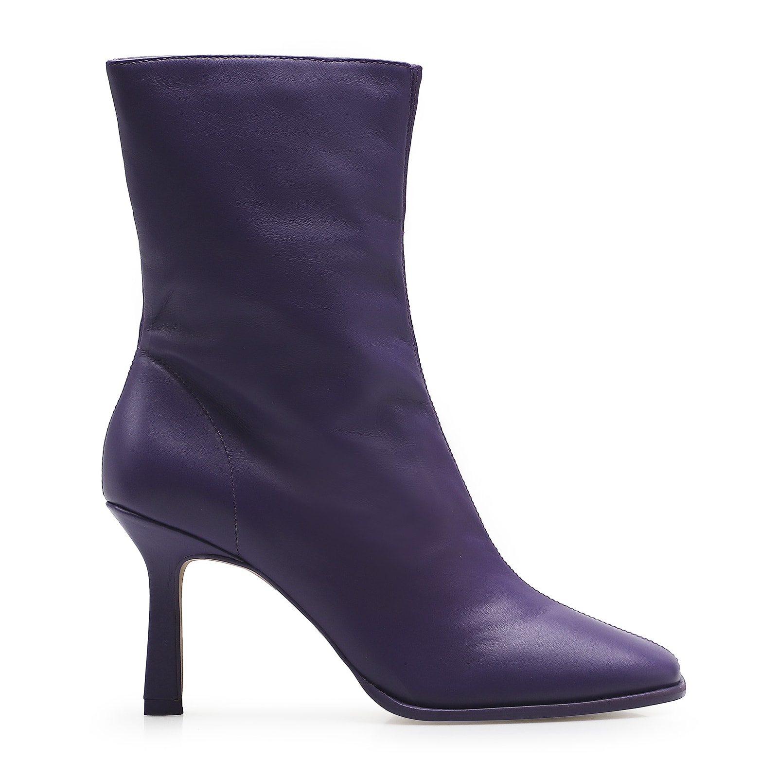 Bota Square Ária Couro Violeta