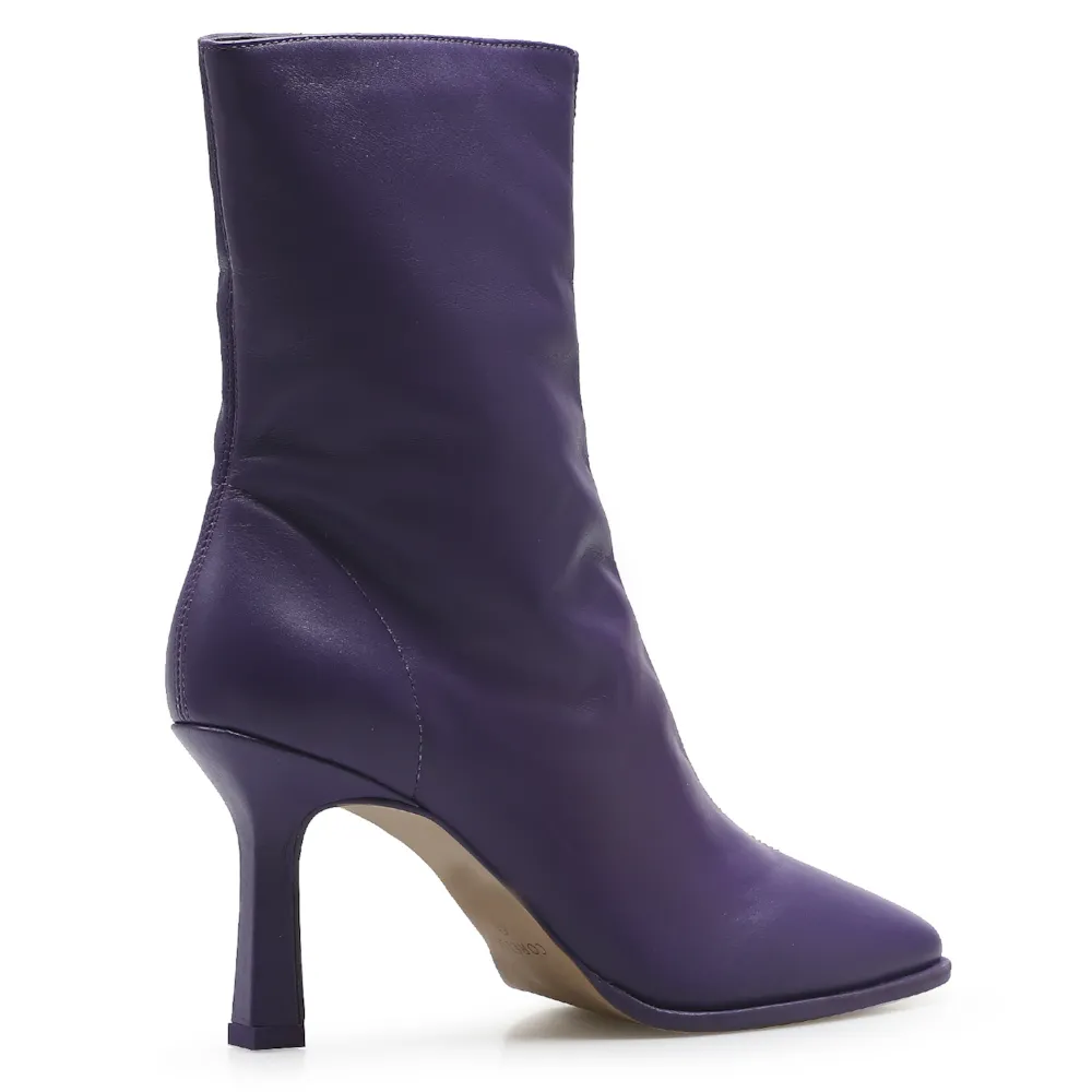Bota Square Ária Couro Violeta - imagem 4