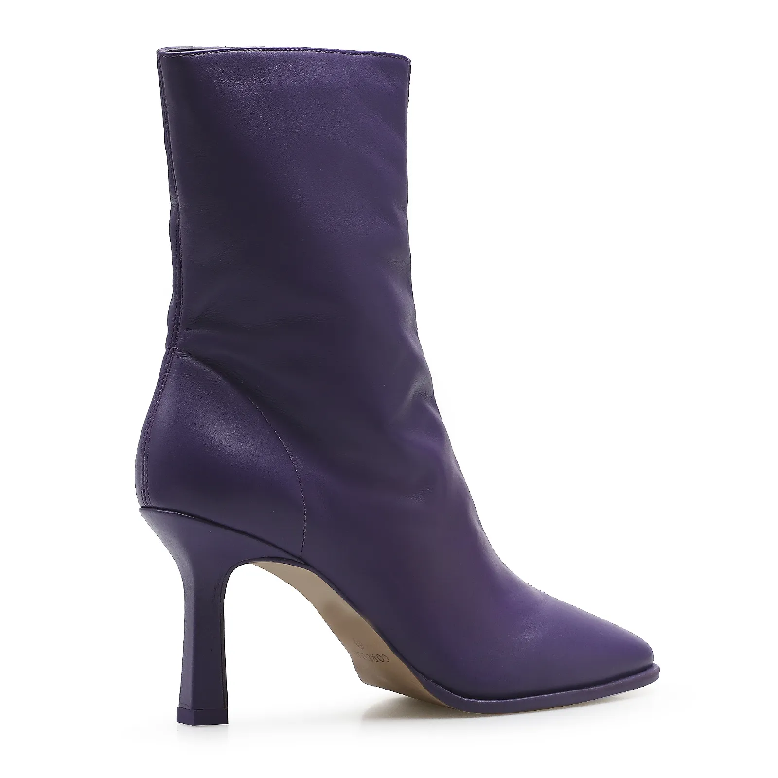 Bota Square Ária Couro Violeta