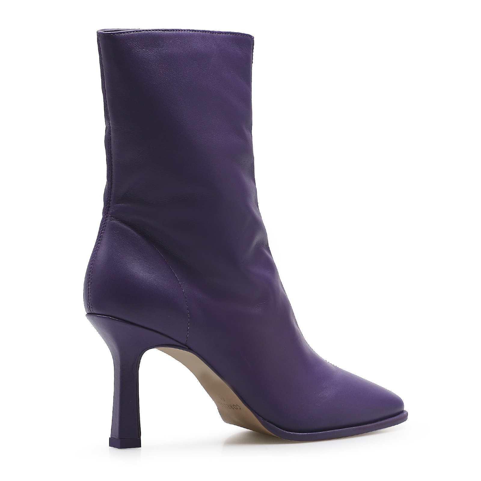 Bota Square Ária Couro Violeta