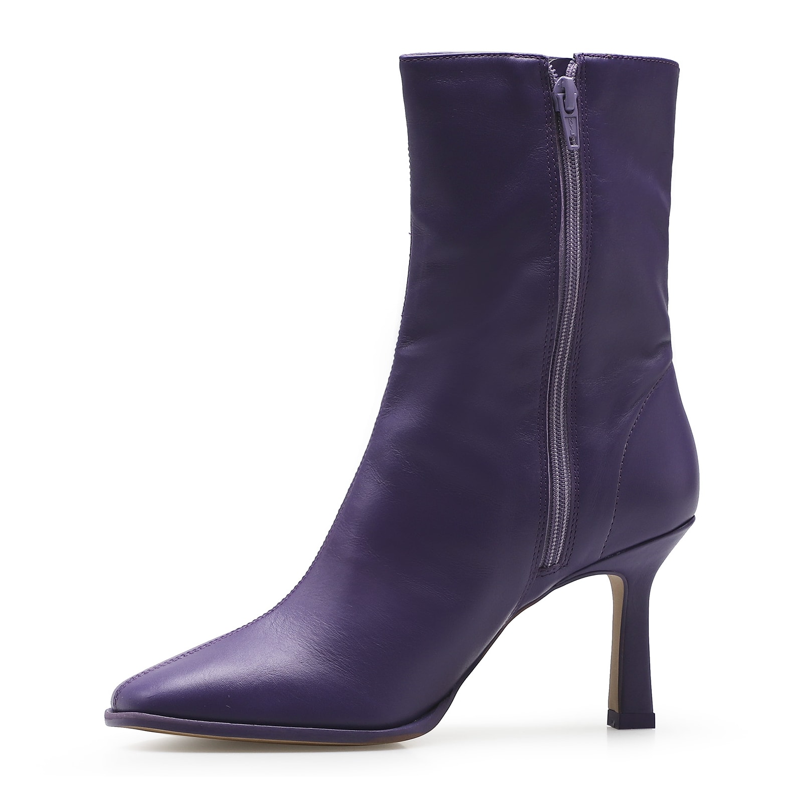 Bota Square Ária Couro Violeta