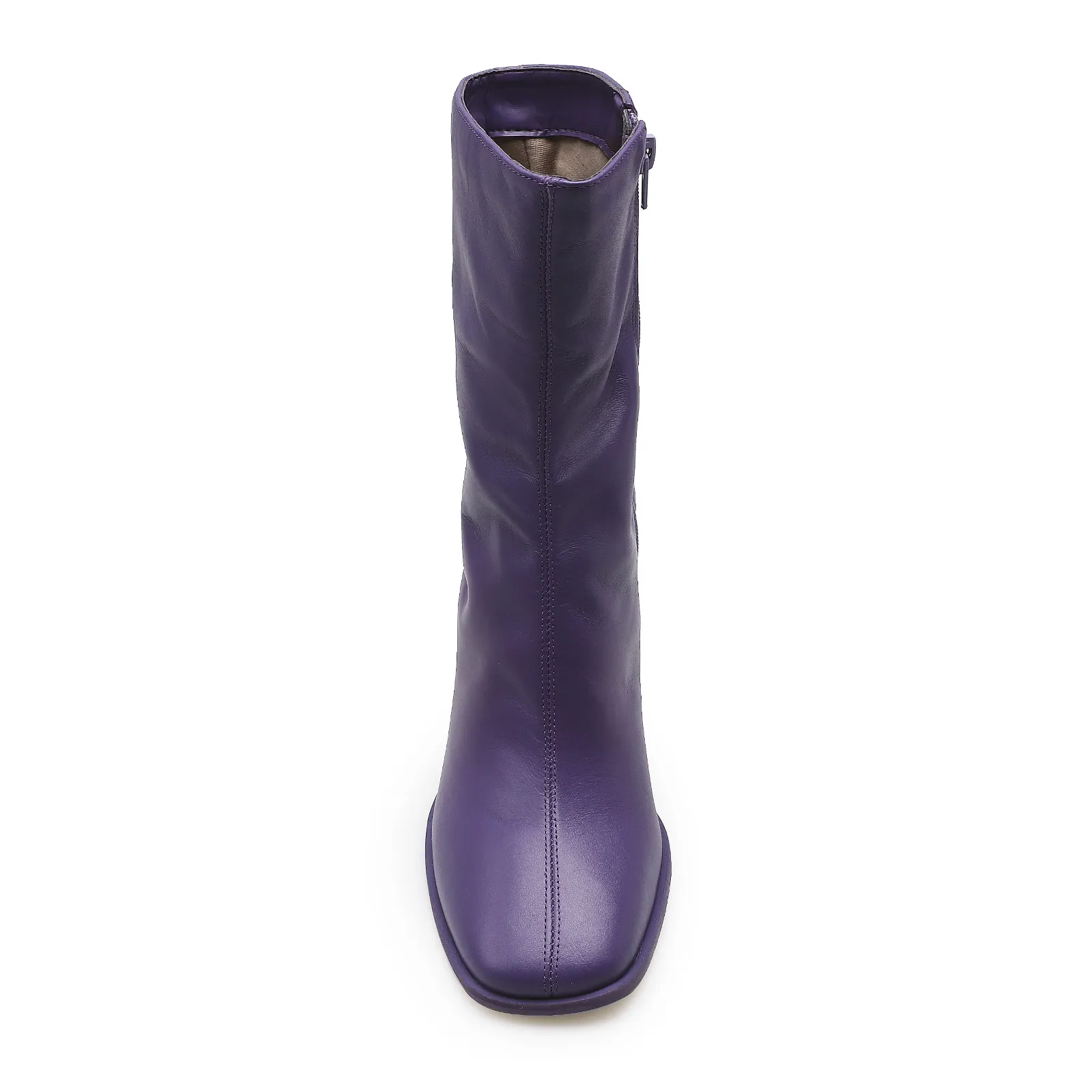 Bota Square Ária Couro Violeta