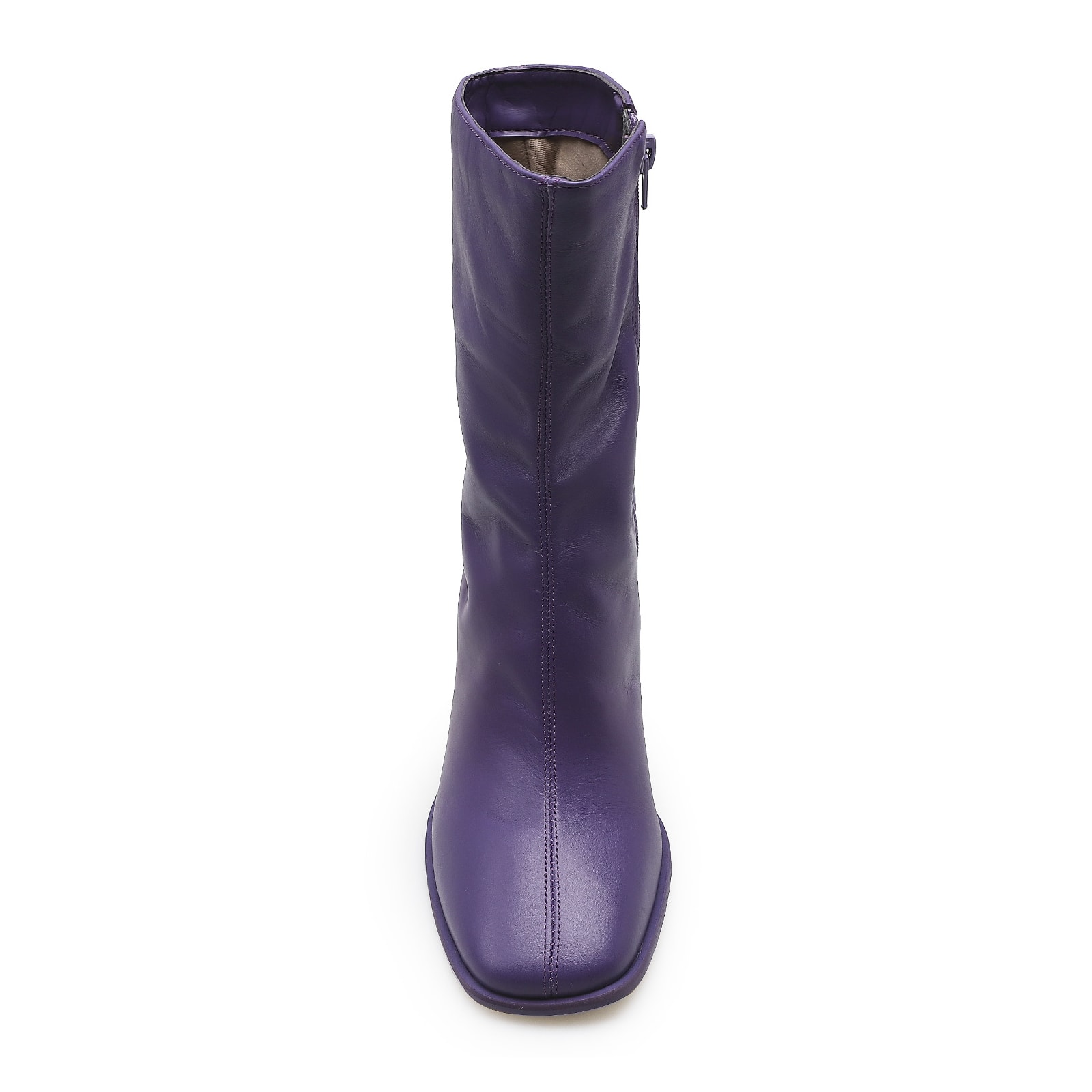Bota Square Ária Couro Violeta