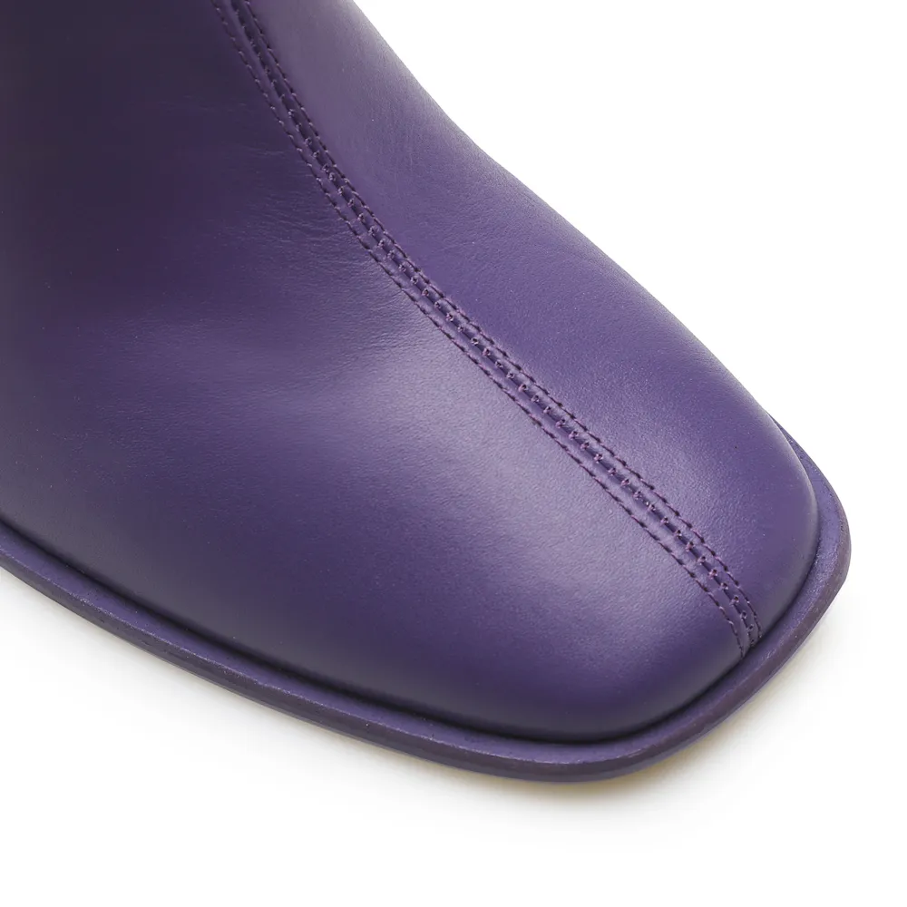 Bota Square Ária Couro Violeta - imagem 7
