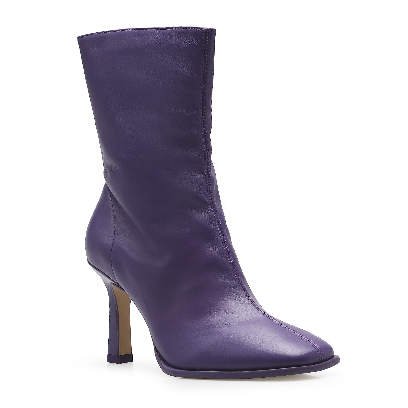 Bota Square Ária Couro Violeta