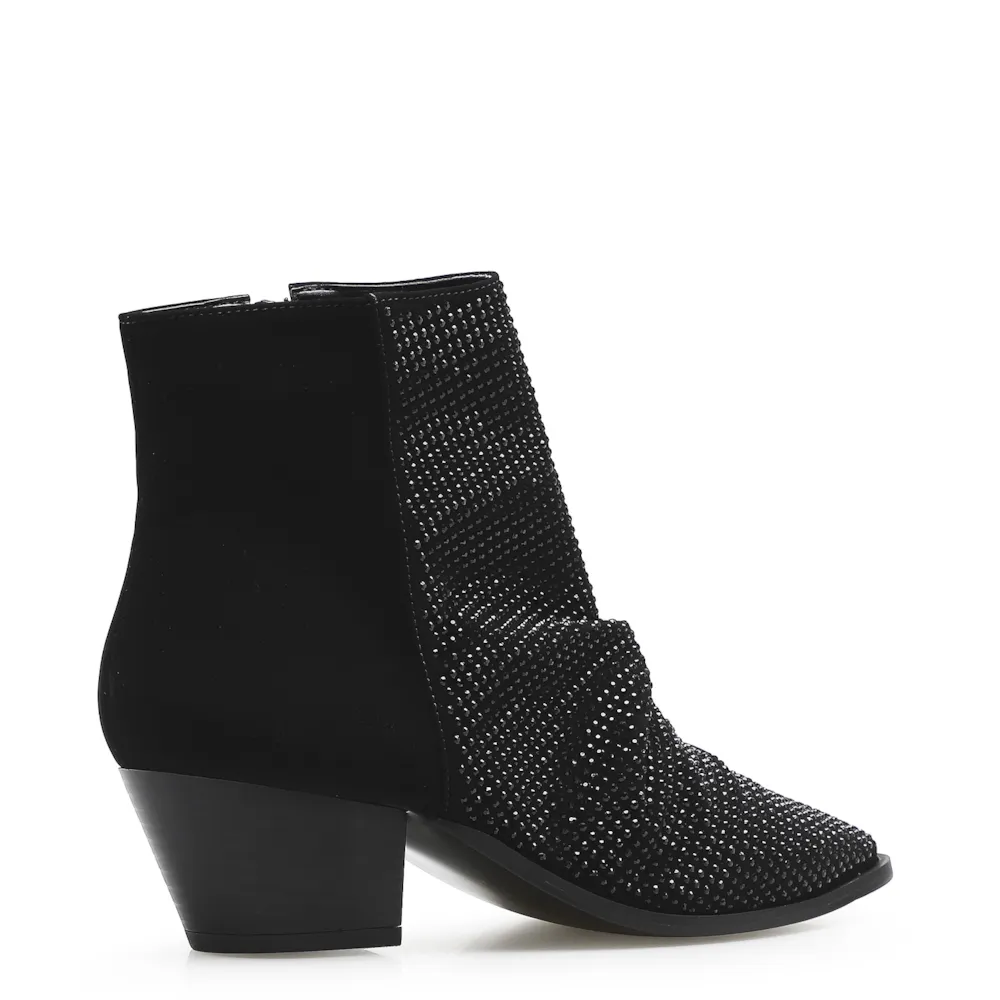 Bota Strass Nobuck Preto - imagem 4