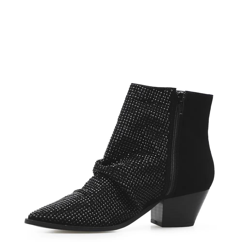 Bota Strass Nobuck Preto - imagem 5