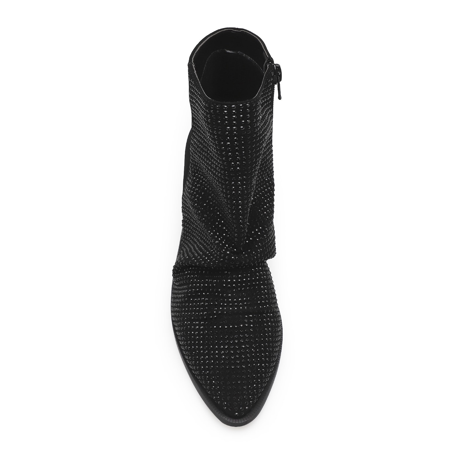 Bota Strass Nobuck Preto