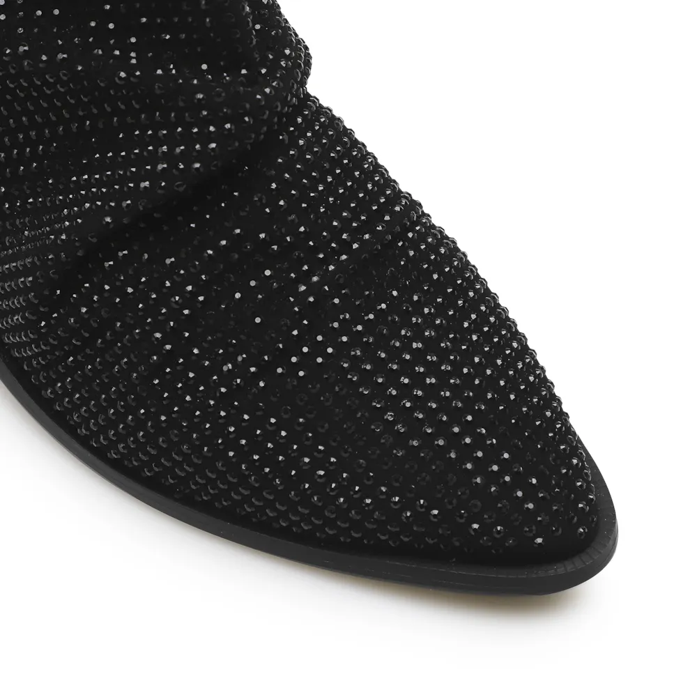 Bota Strass Nobuck Preto - imagem 7
