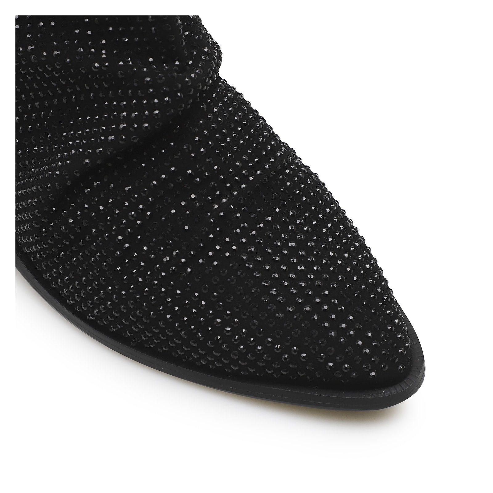 Bota Strass Nobuck Preto
