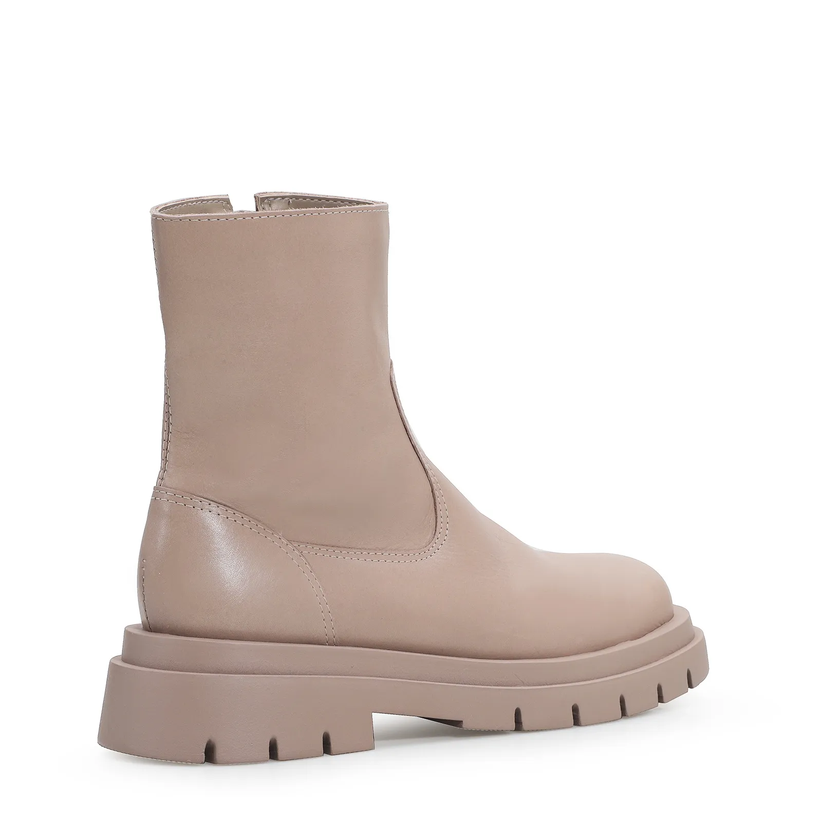 Bota Tratorada Couro Bege