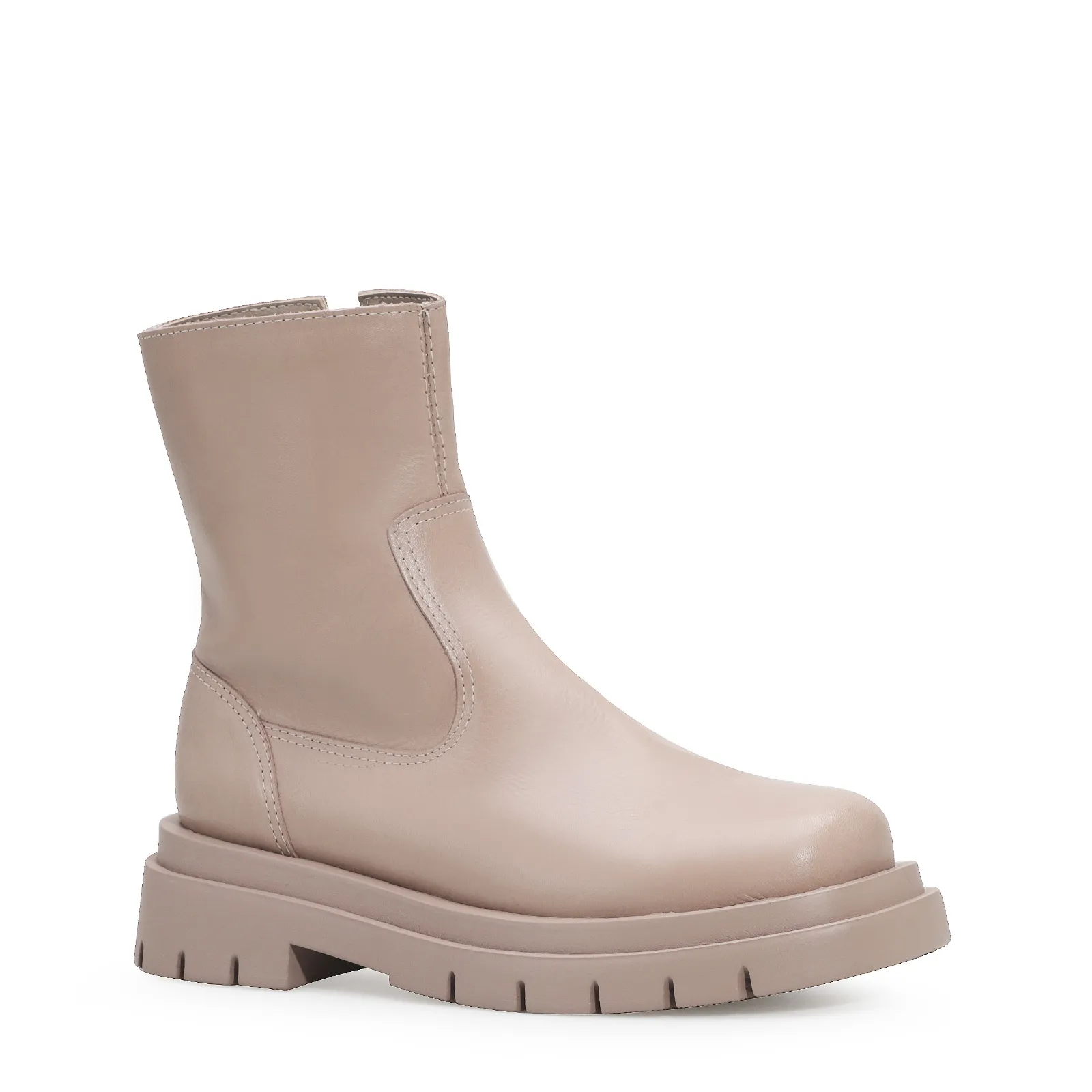Bota Tratorada Couro Bege
