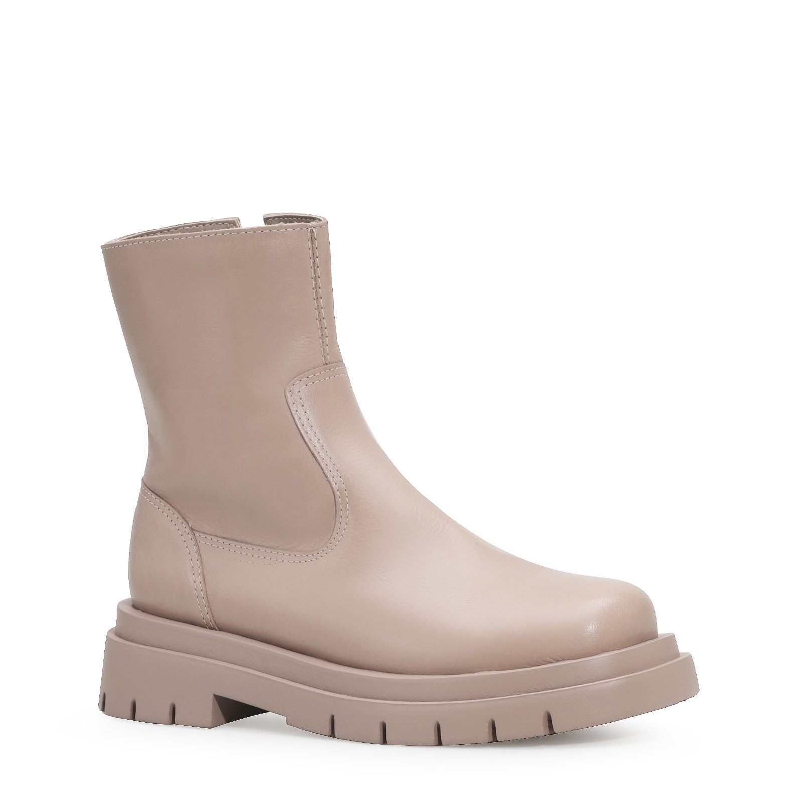 Bota Tratorada Couro Bege