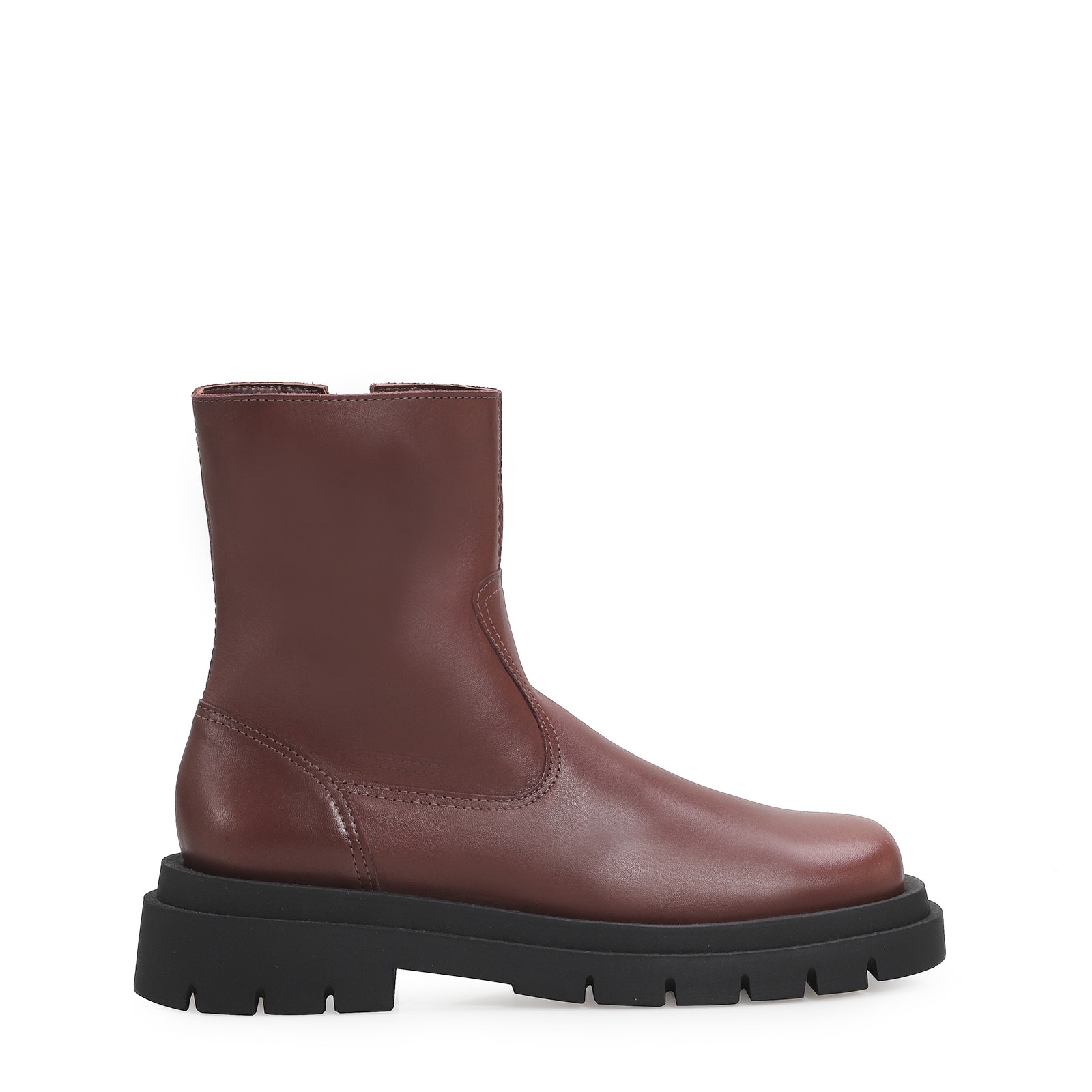 Bota Tratorada Couro Marrom