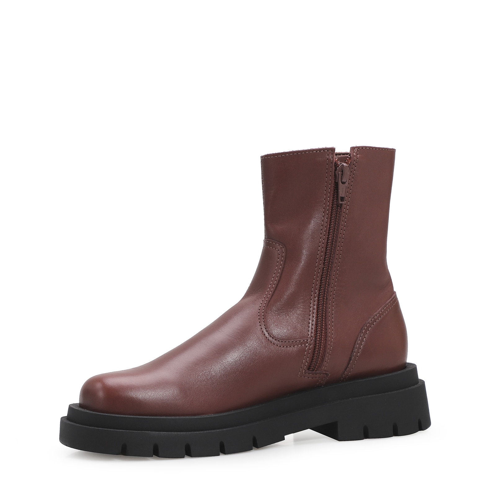 Bota Tratorada Couro Marrom