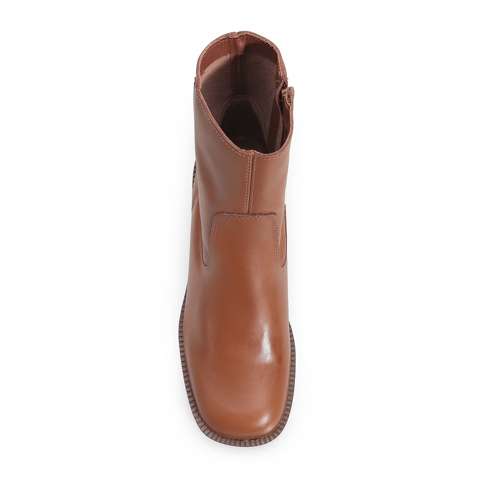 Bota Tratorada Couro Marrom