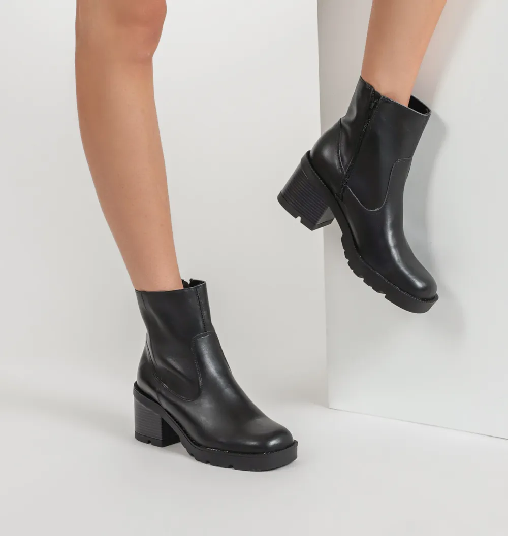 Bota Tratorada Couro Preto - imagem 2