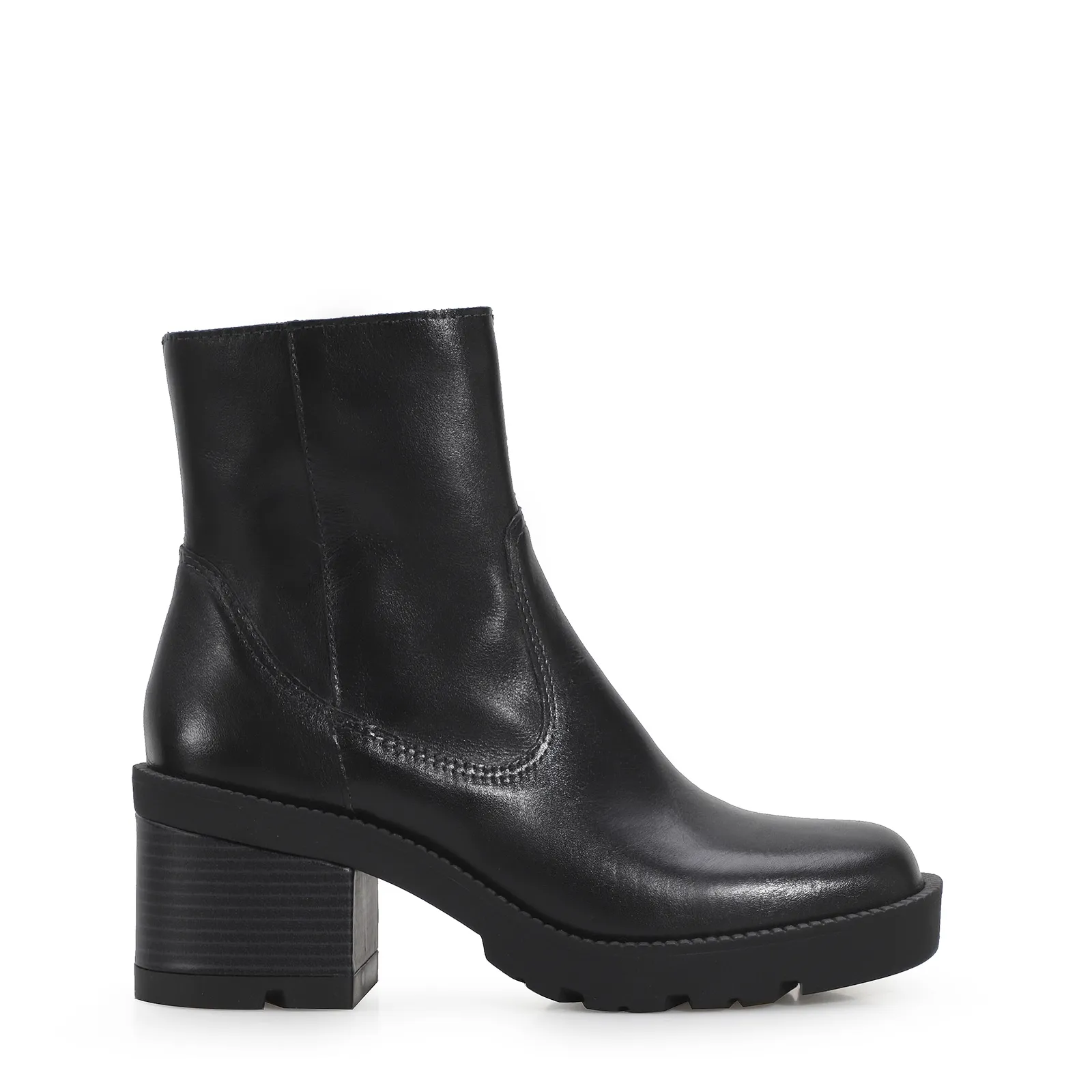 Bota Tratorada Couro Preto
