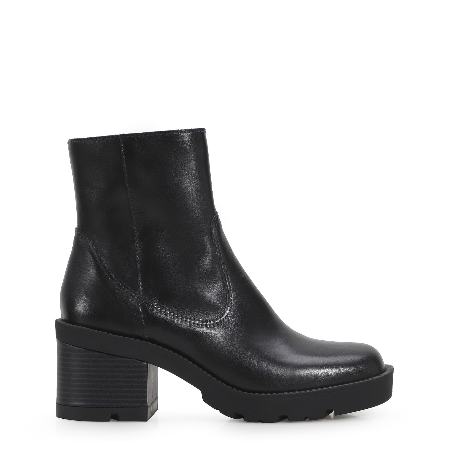 Bota Tratorada Couro Preto