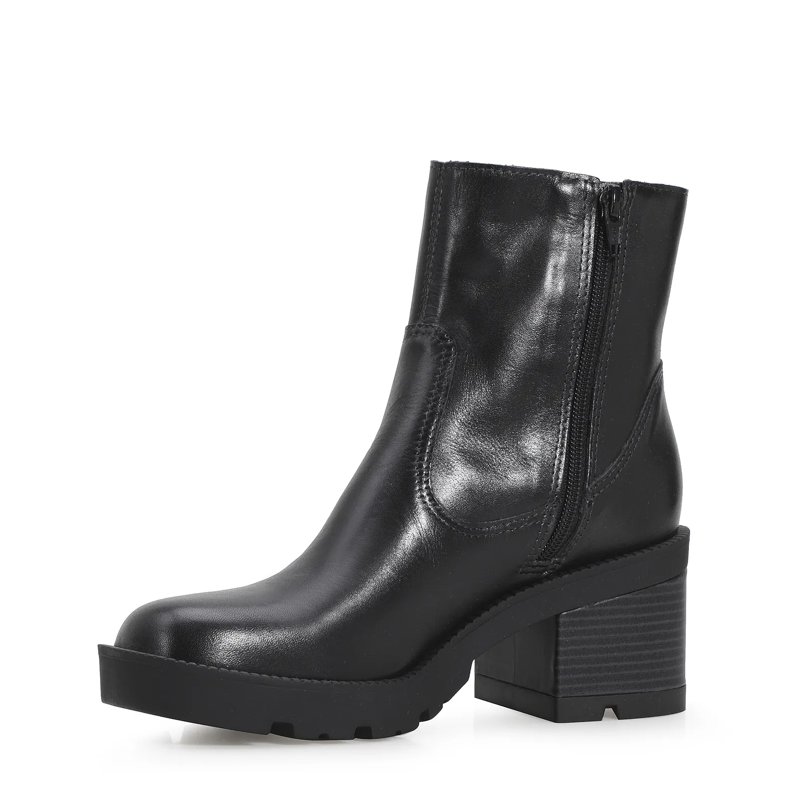 Bota Tratorada Couro Preto