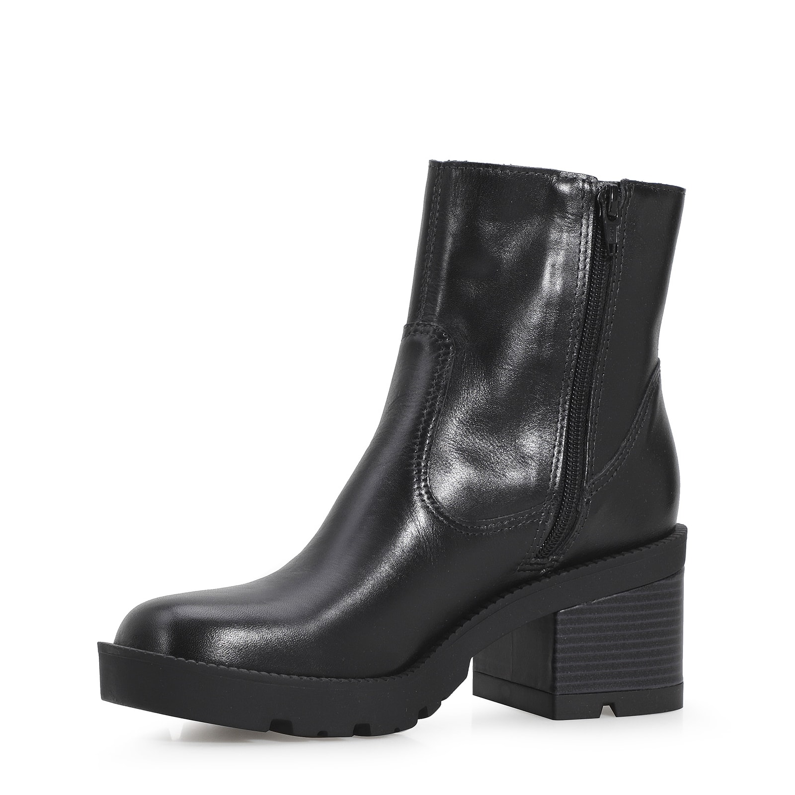 Bota Tratorada Couro Preto