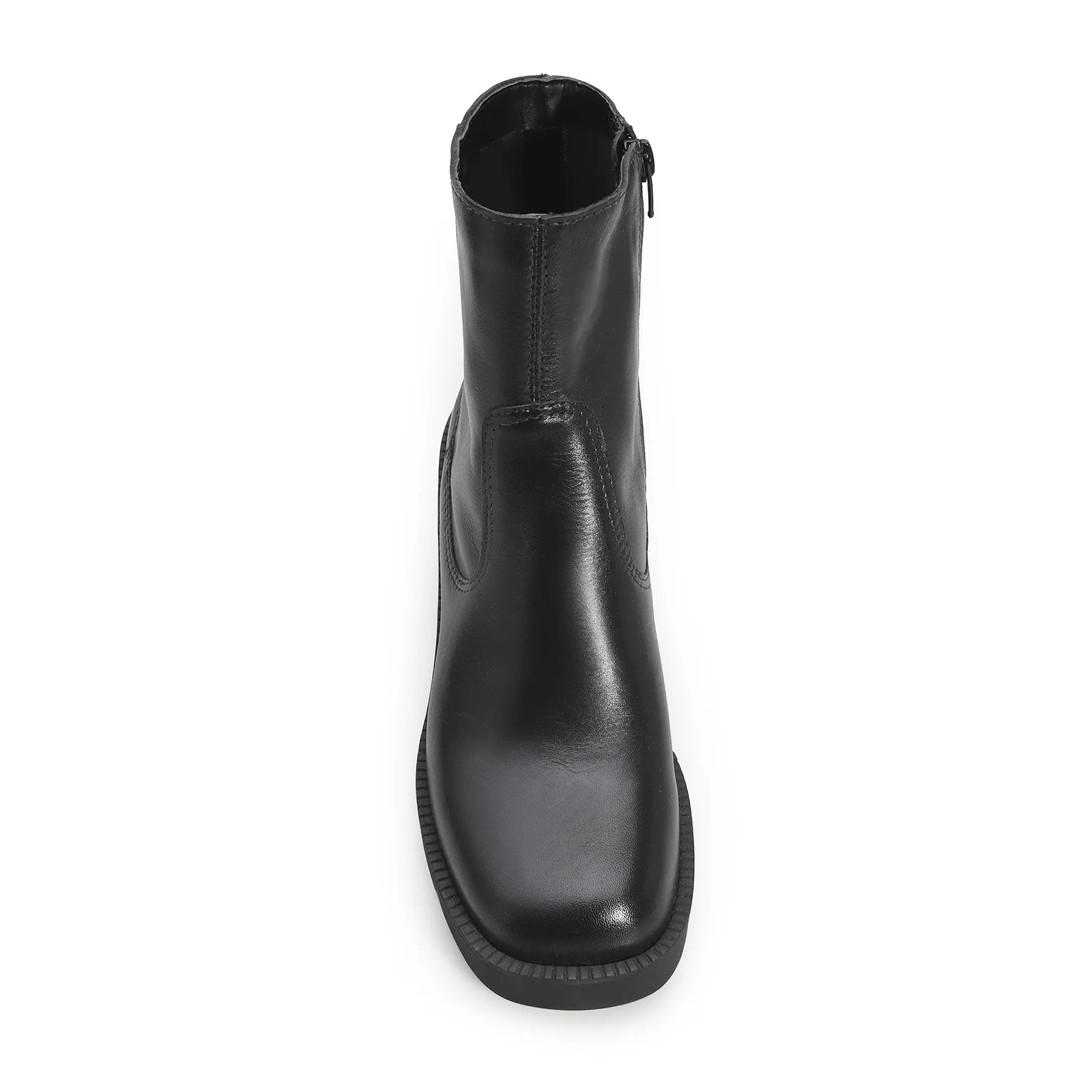Bota Tratorada Couro Preto