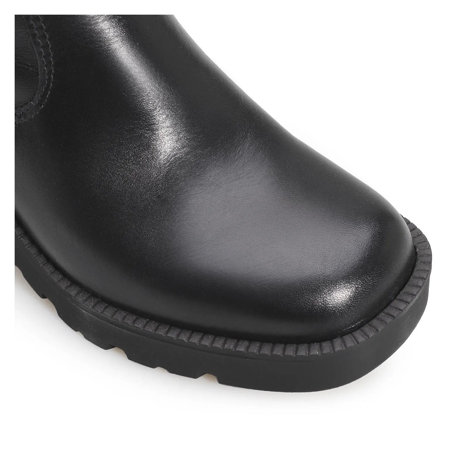 Bota Tratorada Couro Preto