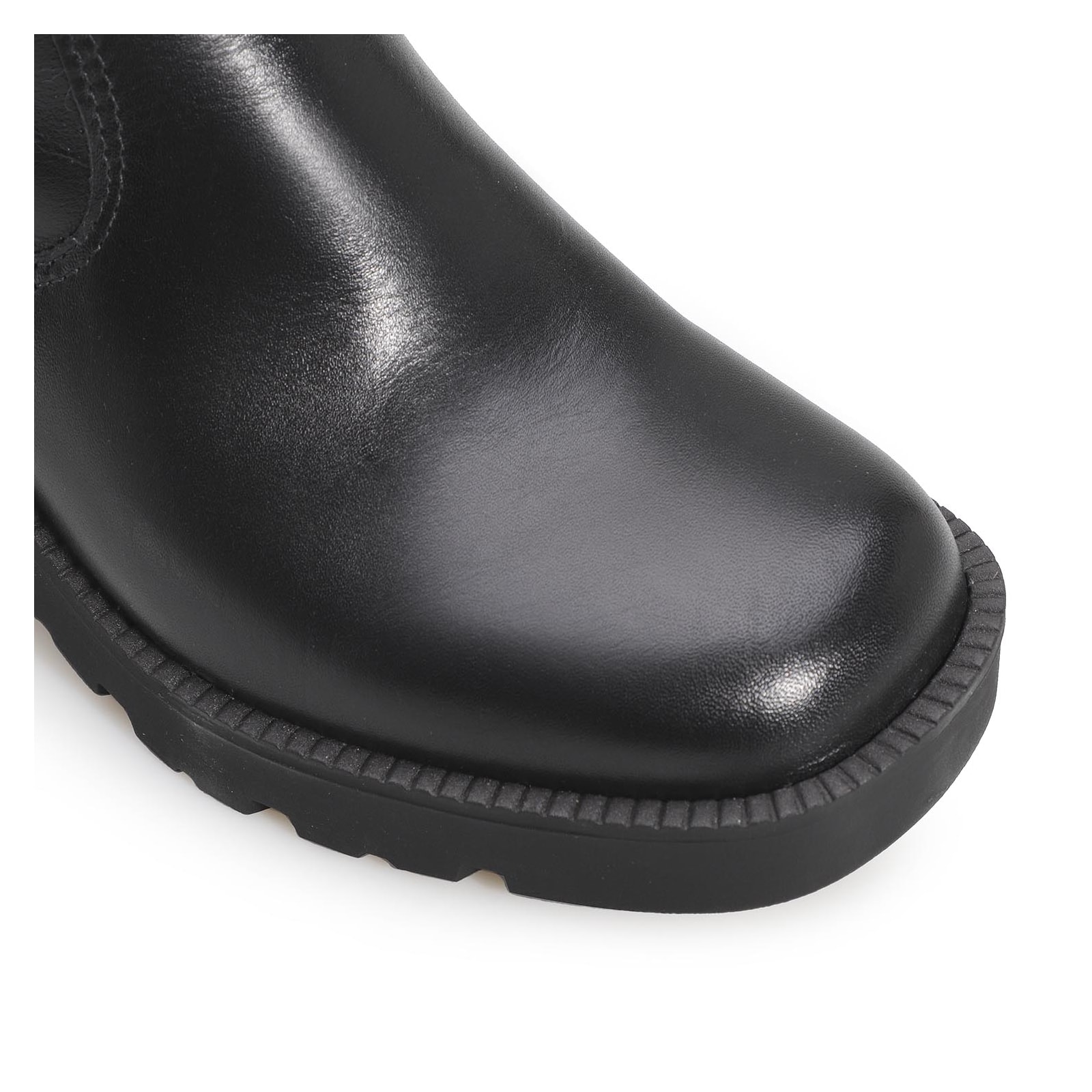 Bota Tratorada Couro Preto