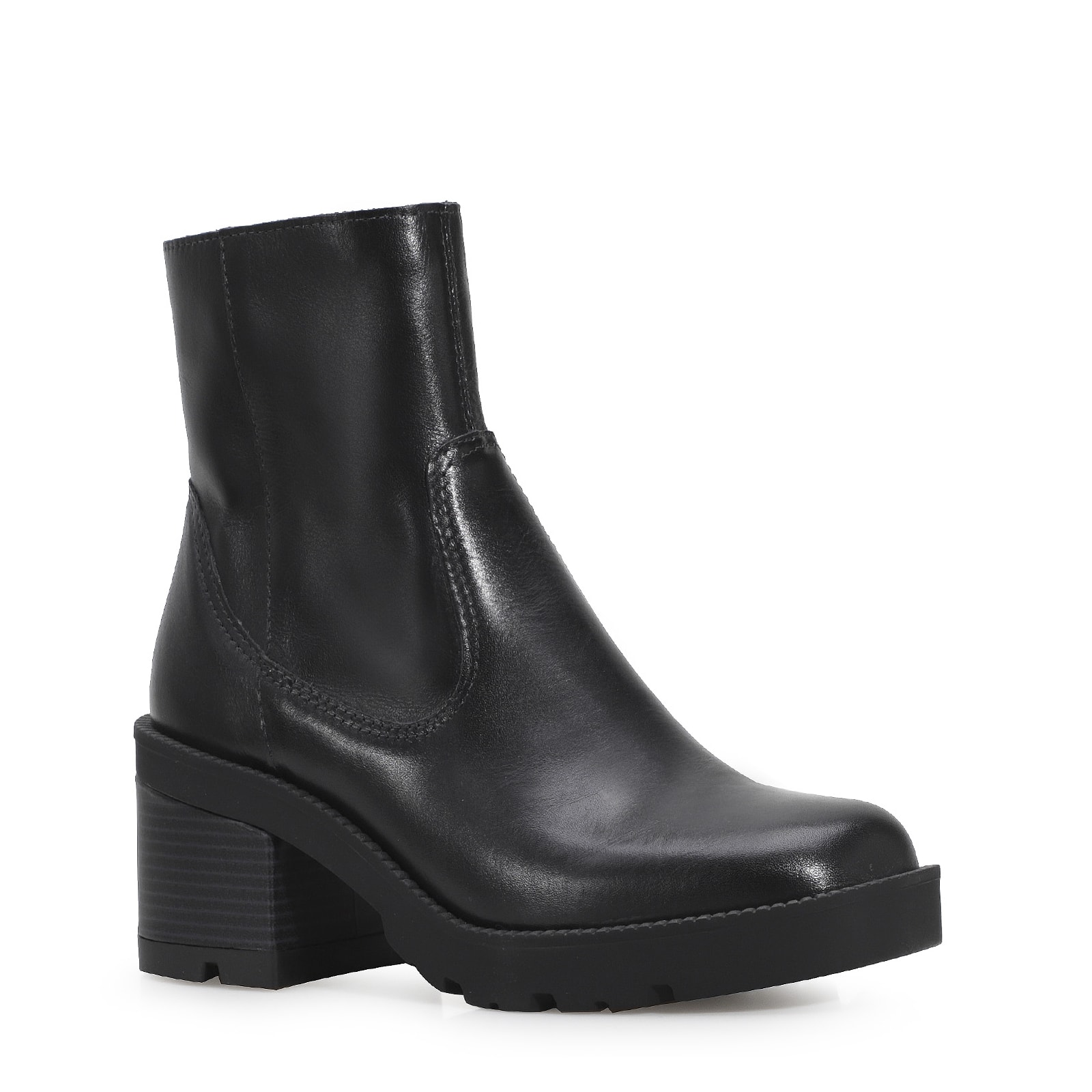 Bota Tratorada Couro Preto