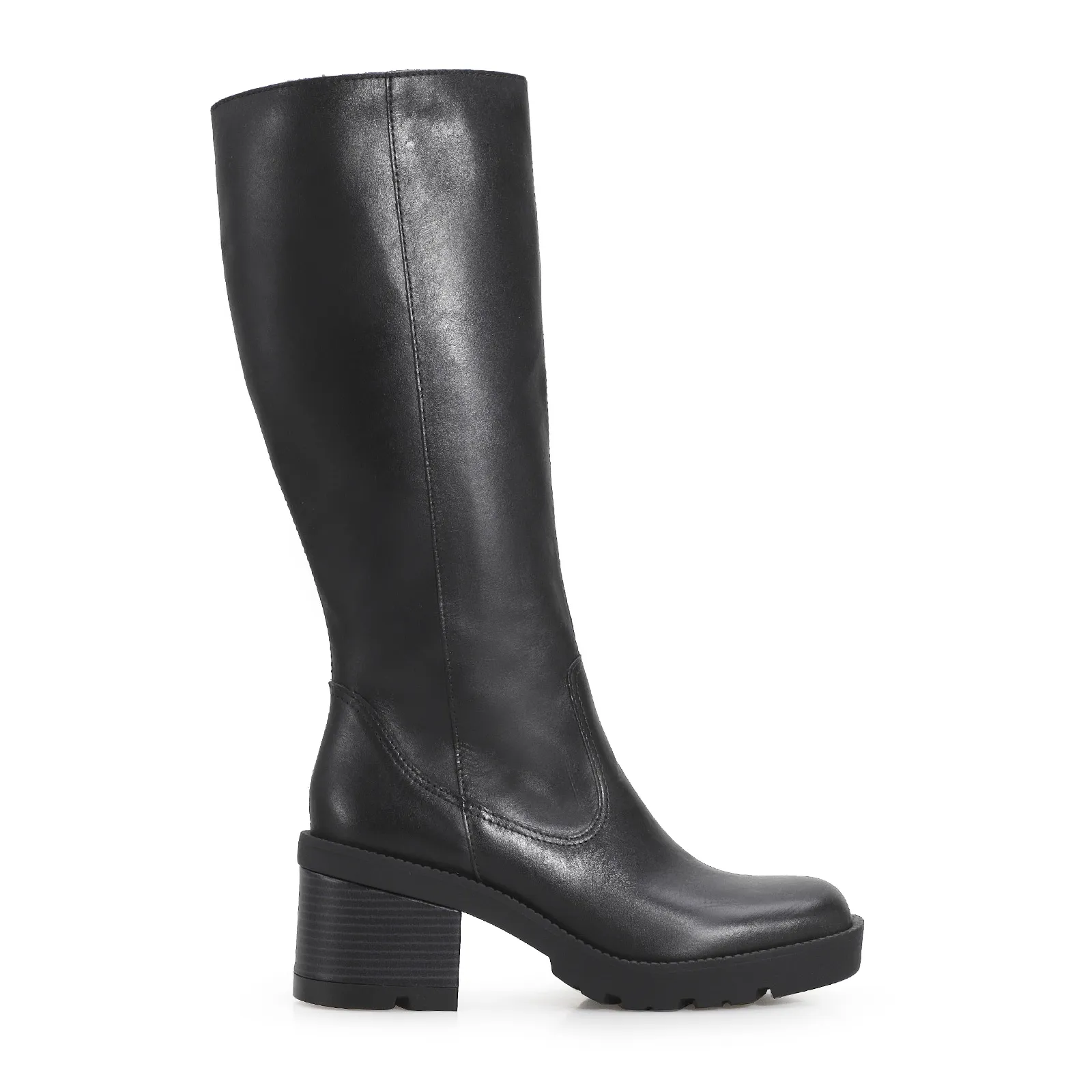 Bota Tratorada Couro Preto