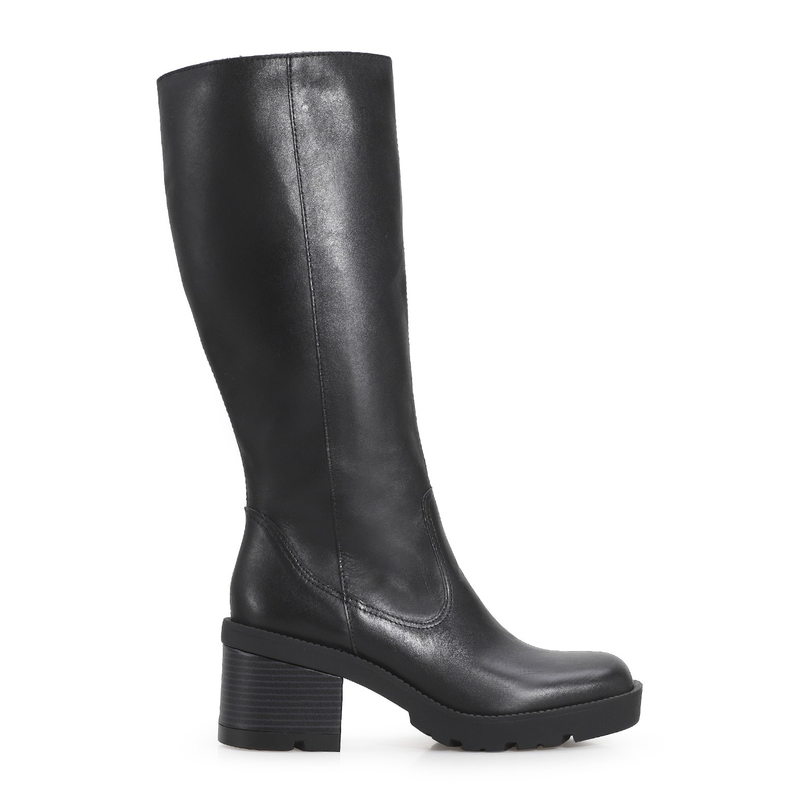 Bota Tratorada Couro Preto