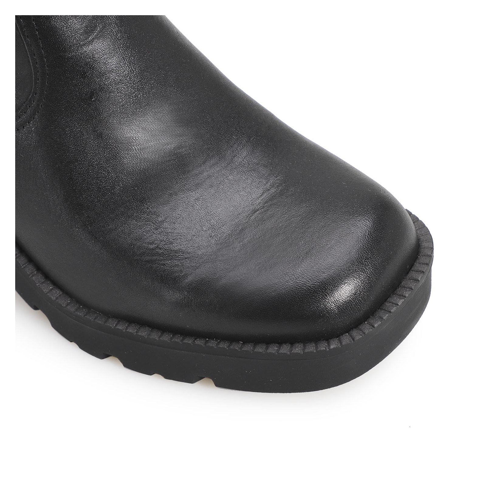 Bota Tratorada Couro Preto