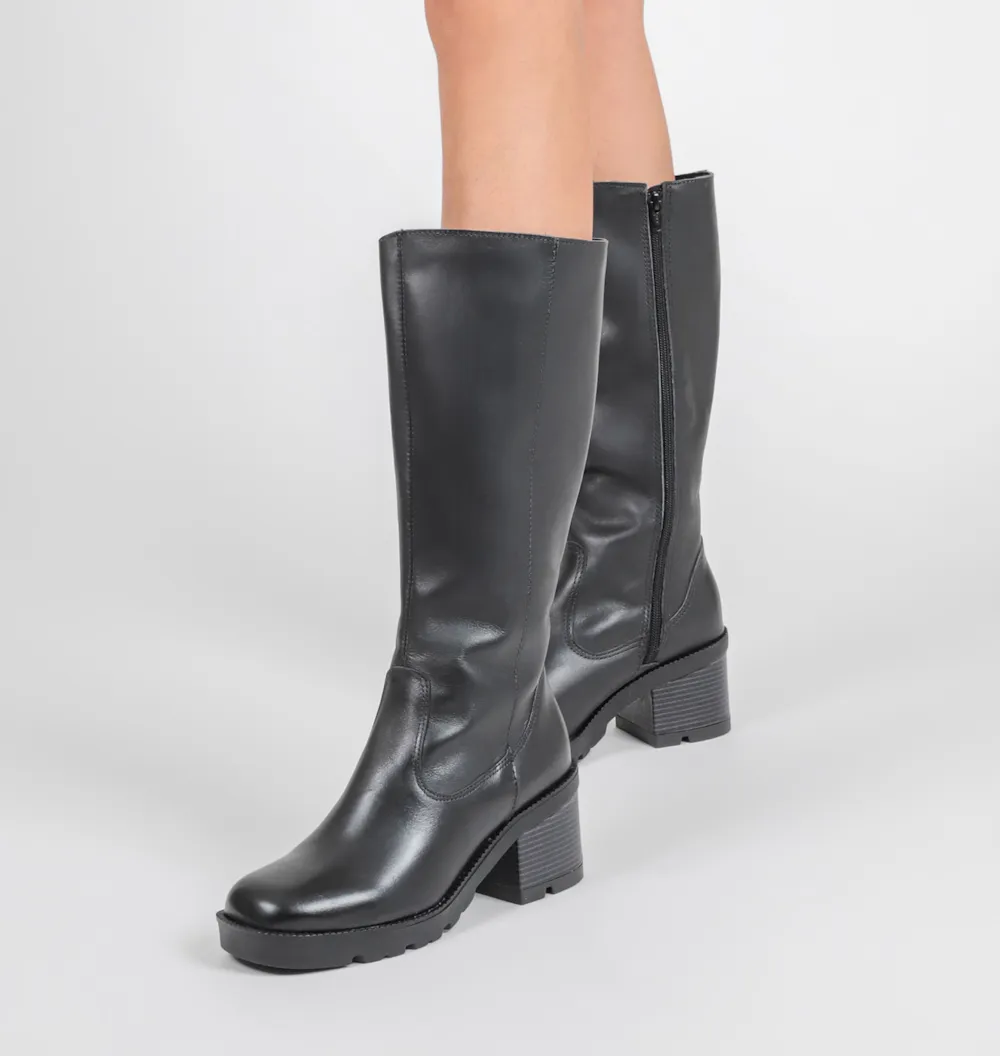 Bota Tratorada Couro Preto - imagem 2