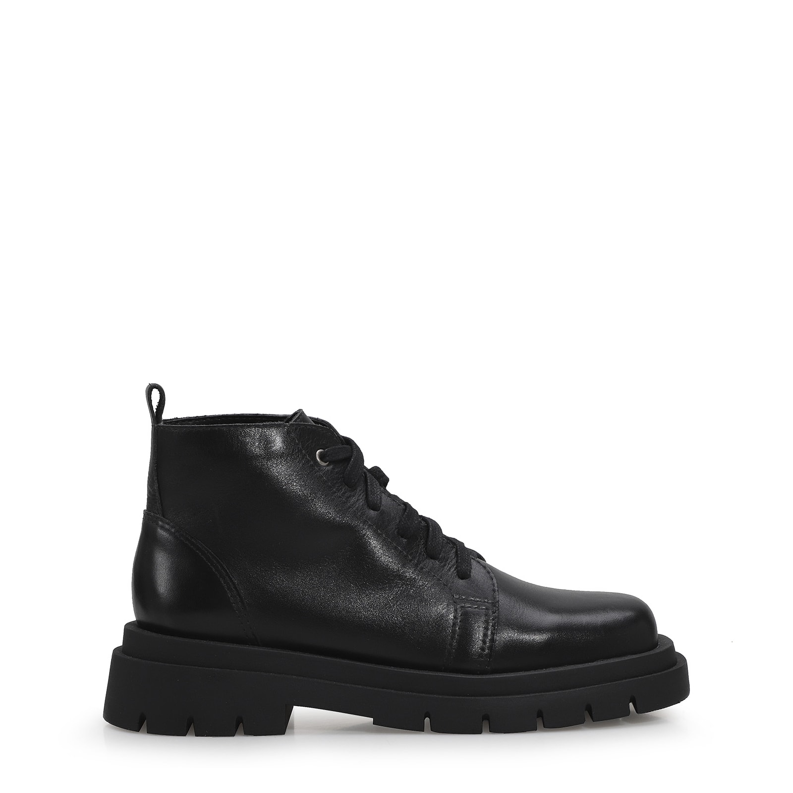 Bota Tratorada Couro Preto