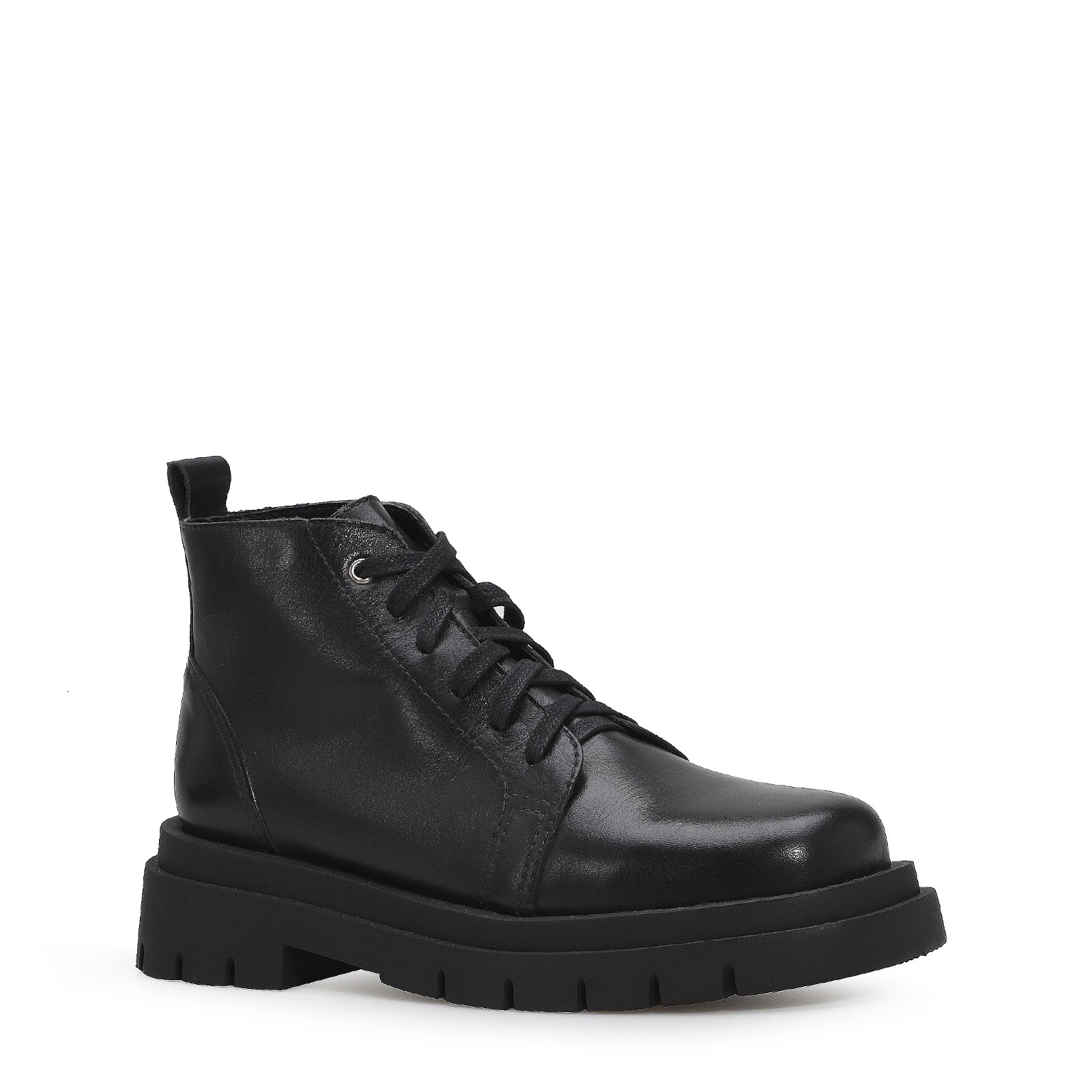 Bota Tratorada Couro Preto