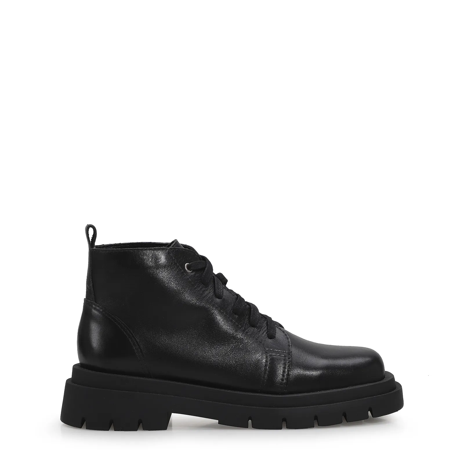 Bota Tratorada Couro Preto
