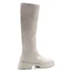 Bota Tratorada High Mia Couro Off White - imagem 3