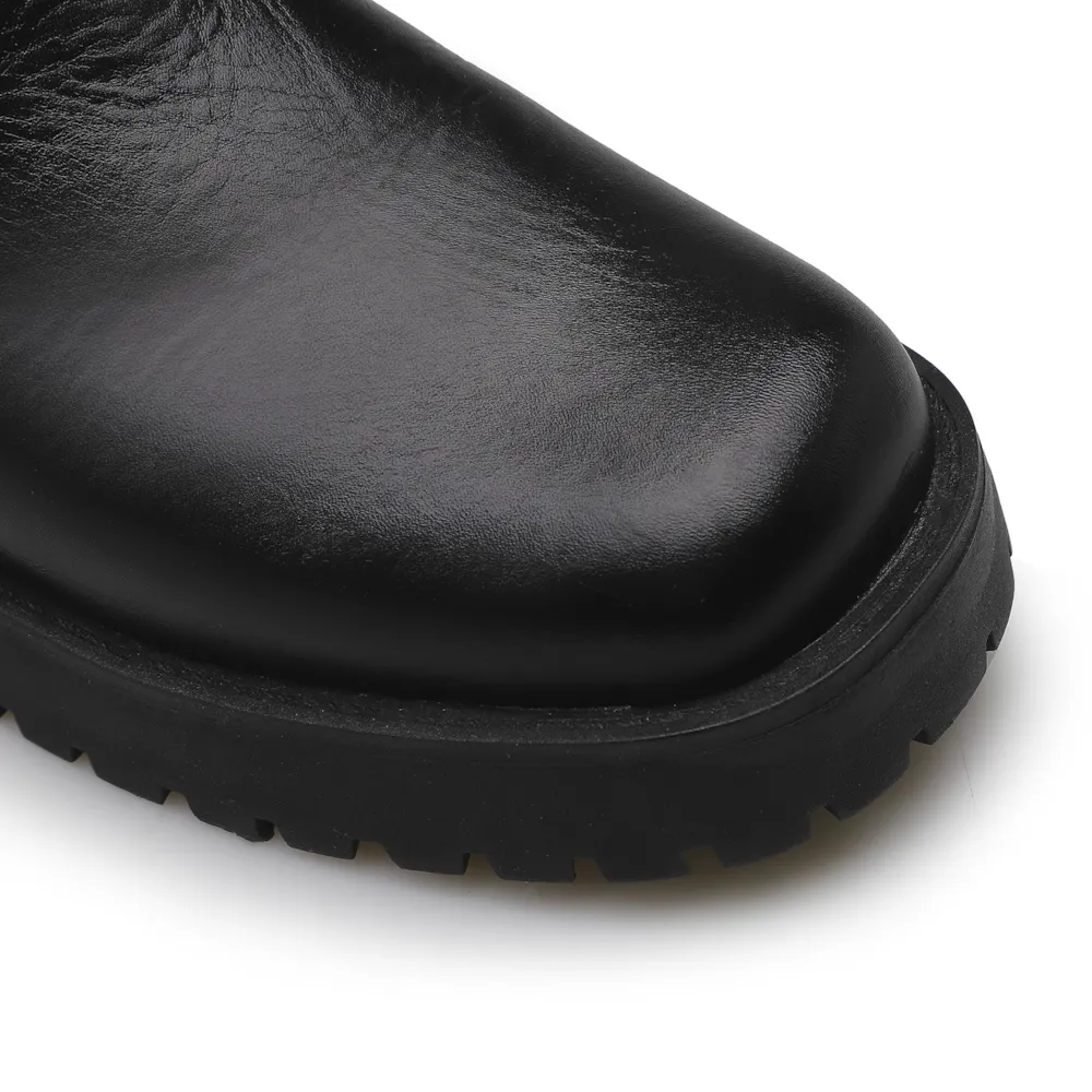 Bota Tratorada High Mia Couro Preto - imagem 6