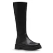 Bota Tratorada High Mia Couro Preto - imagem 1