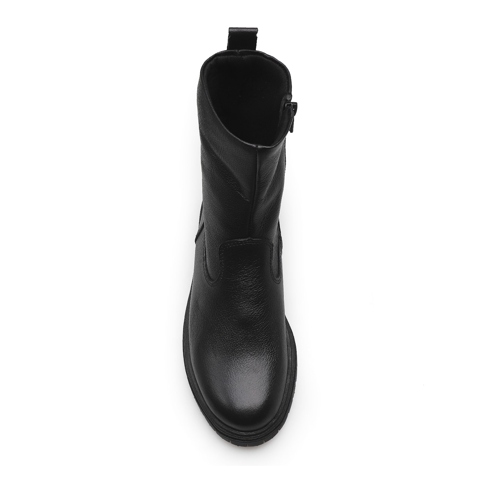 Bota Tratorada Zoe Couro Preto