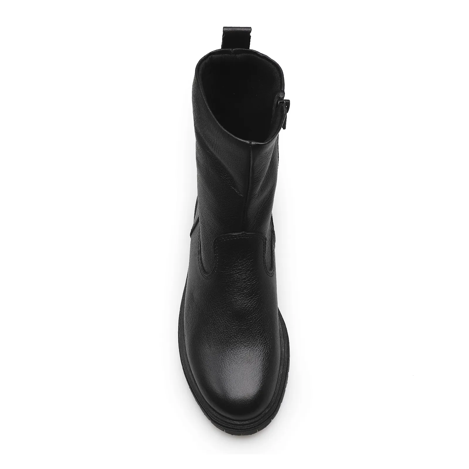 Bota Tratorada Zoe Couro Preto