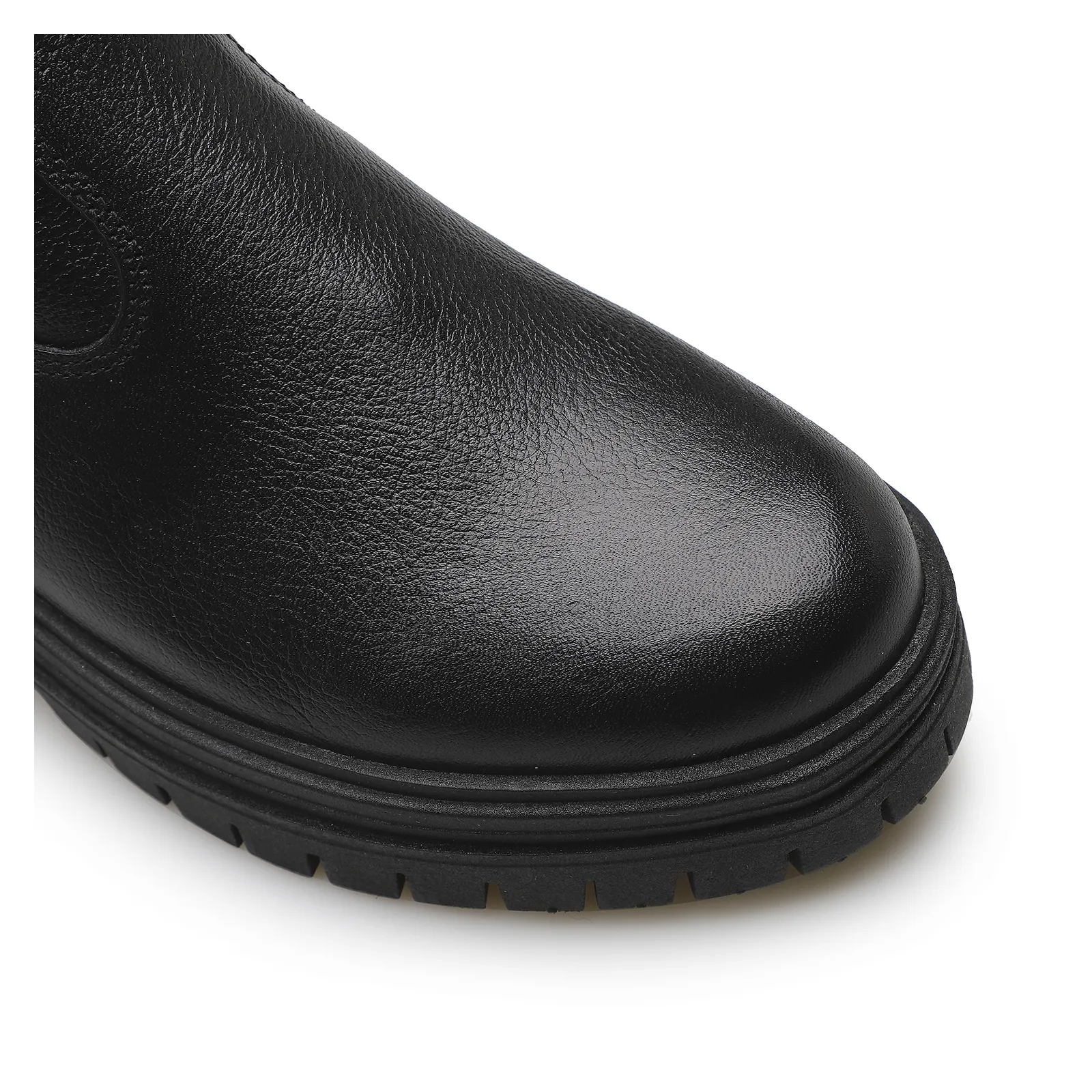Bota Tratorada Zoe Couro Preto