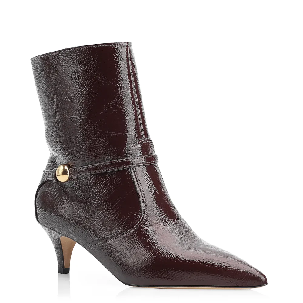 Bota Verniz Vinho Escuro
