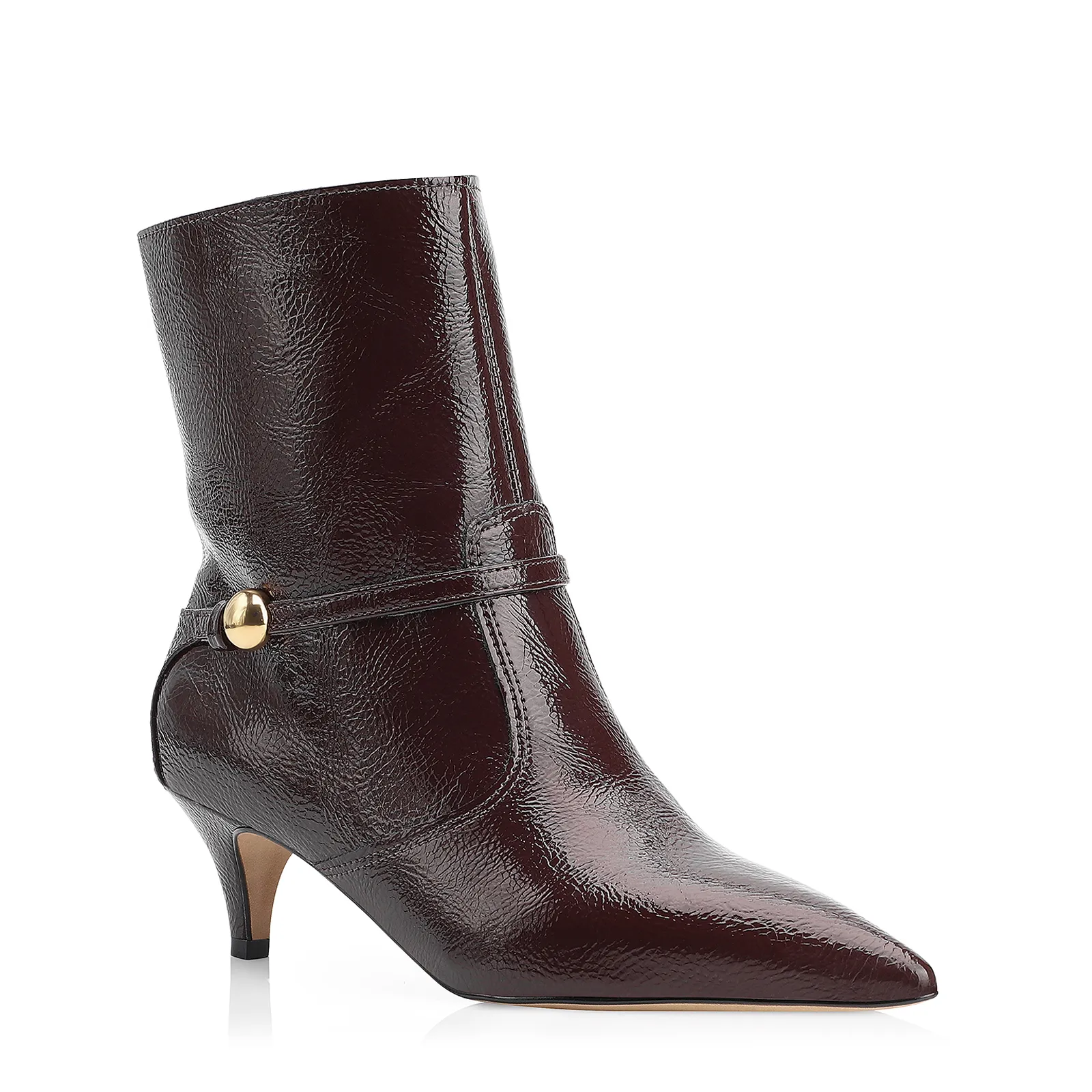 Bota Verniz Vinho Escuro
