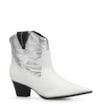 Bota Western Couro Branco/Prata - imagem 1