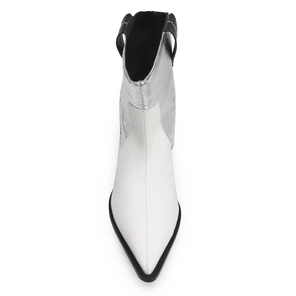 Bota Western Couro Branco/Prata - imagem 6