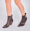 Bota Western Couro Estonado Marrom - imagem 2