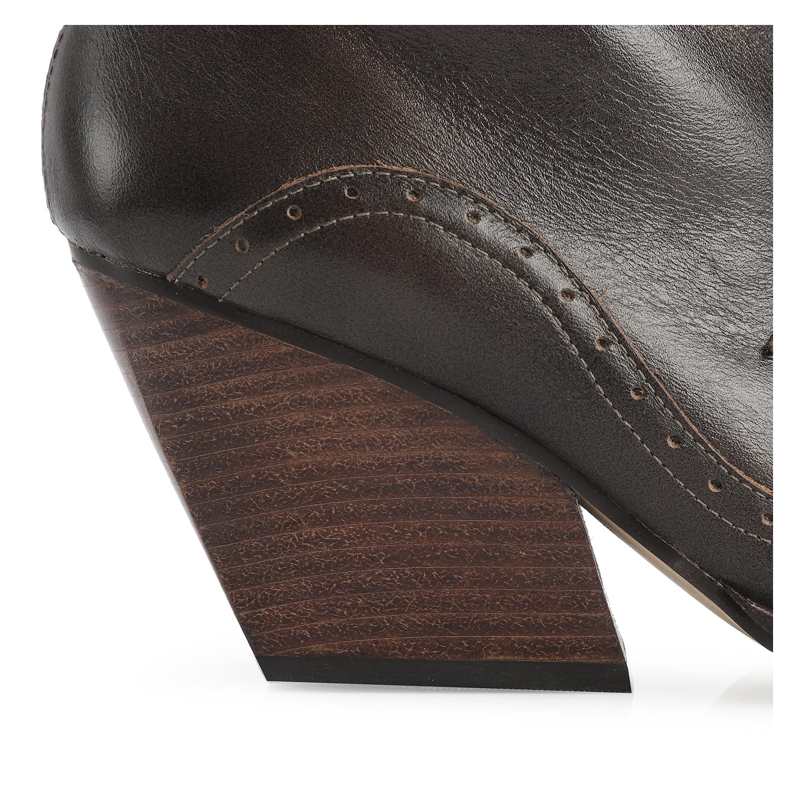 Bota Western Couro Estonado Marrom