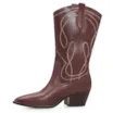 Bota Western Couro Marrom - imagem 5